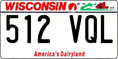 WI license plate 512VQL