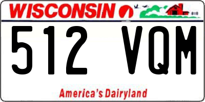 WI license plate 512VQM