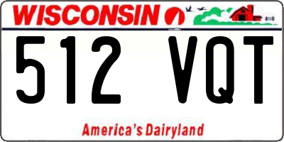 WI license plate 512VQT