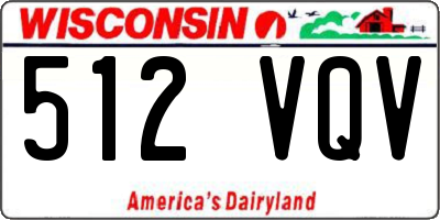 WI license plate 512VQV