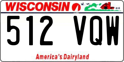 WI license plate 512VQW