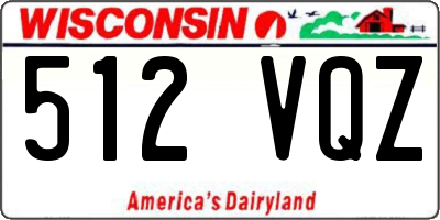 WI license plate 512VQZ