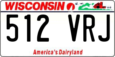 WI license plate 512VRJ