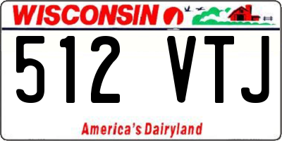 WI license plate 512VTJ