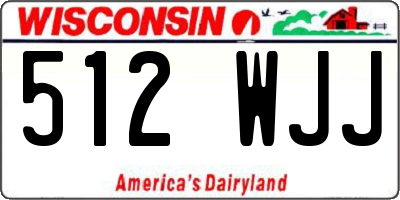 WI license plate 512WJJ