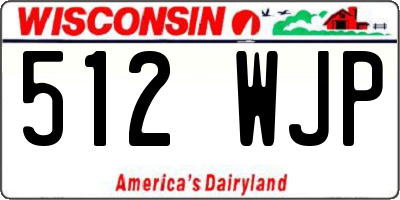 WI license plate 512WJP