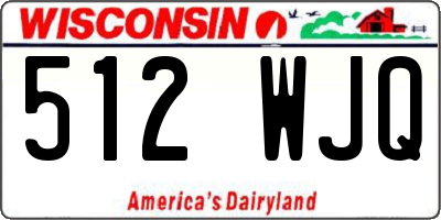 WI license plate 512WJQ
