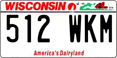 WI license plate 512WKM