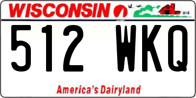 WI license plate 512WKQ