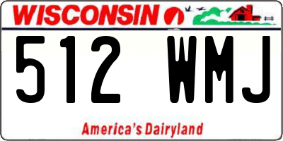 WI license plate 512WMJ