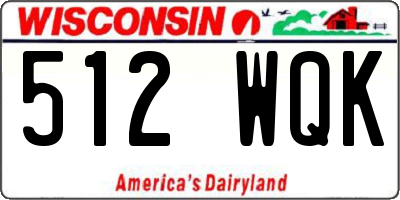WI license plate 512WQK