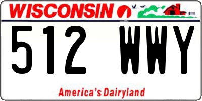 WI license plate 512WWY
