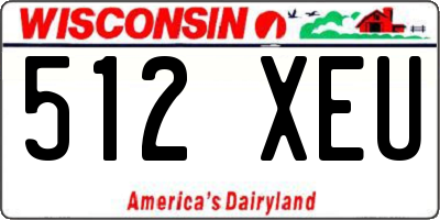 WI license plate 512XEU