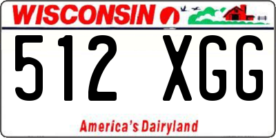 WI license plate 512XGG