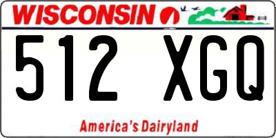 WI license plate 512XGQ