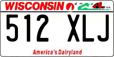 WI license plate 512XLJ