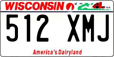 WI license plate 512XMJ