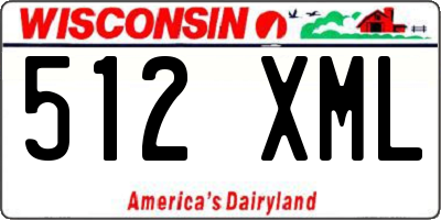 WI license plate 512XML