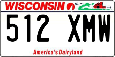 WI license plate 512XMW