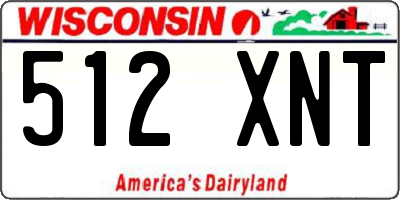 WI license plate 512XNT
