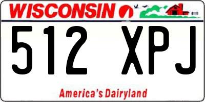 WI license plate 512XPJ