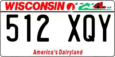 WI license plate 512XQY