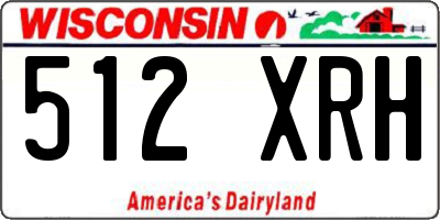 WI license plate 512XRH