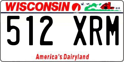 WI license plate 512XRM