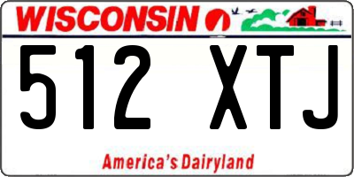WI license plate 512XTJ