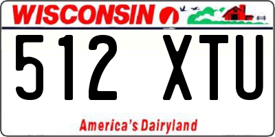 WI license plate 512XTU
