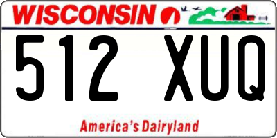WI license plate 512XUQ