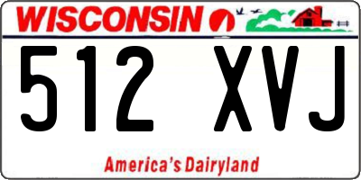 WI license plate 512XVJ
