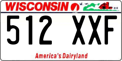 WI license plate 512XXF