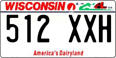 WI license plate 512XXH
