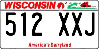 WI license plate 512XXJ