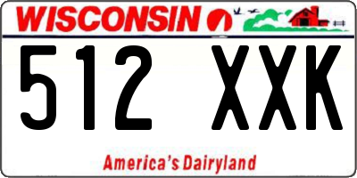 WI license plate 512XXK