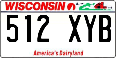 WI license plate 512XYB