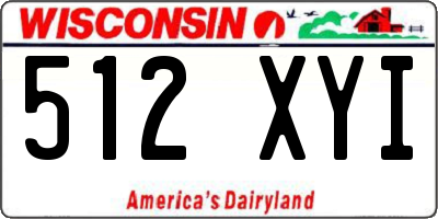 WI license plate 512XYI
