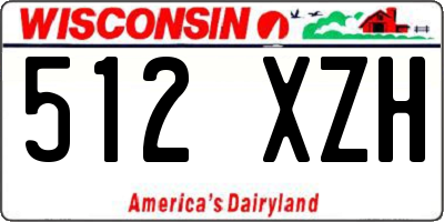 WI license plate 512XZH