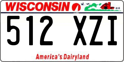 WI license plate 512XZI