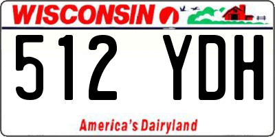 WI license plate 512YDH