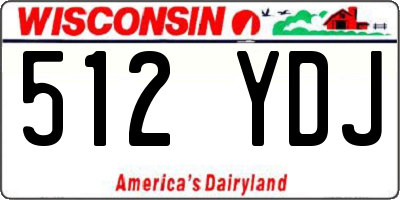 WI license plate 512YDJ