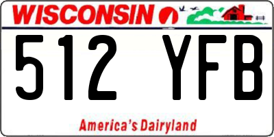 WI license plate 512YFB