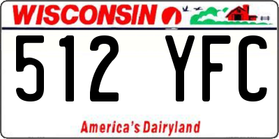 WI license plate 512YFC