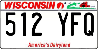 WI license plate 512YFQ