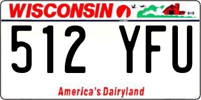 WI license plate 512YFU
