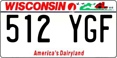 WI license plate 512YGF