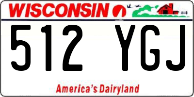 WI license plate 512YGJ