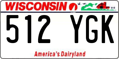 WI license plate 512YGK