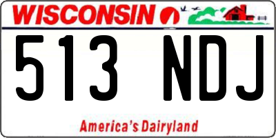 WI license plate 513NDJ